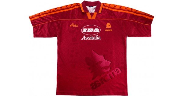 Klubai Store - Camisa I Roma retro 1995 1996 Asics